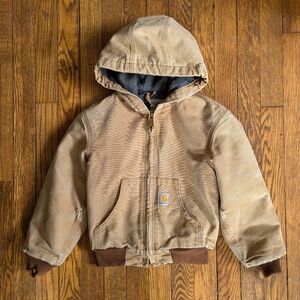 Carhartt Kids Small 6/7 Hooded Jacket Distressed